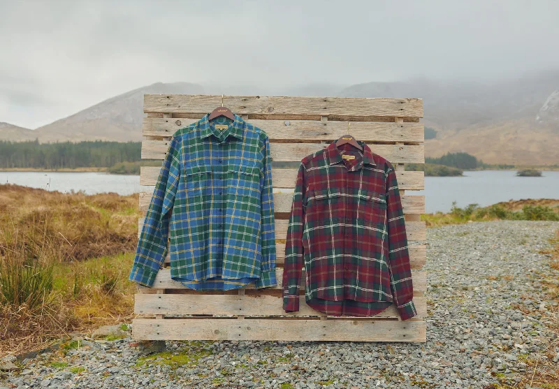 Shelbourne Check Flannel Shirt - Ox Blood