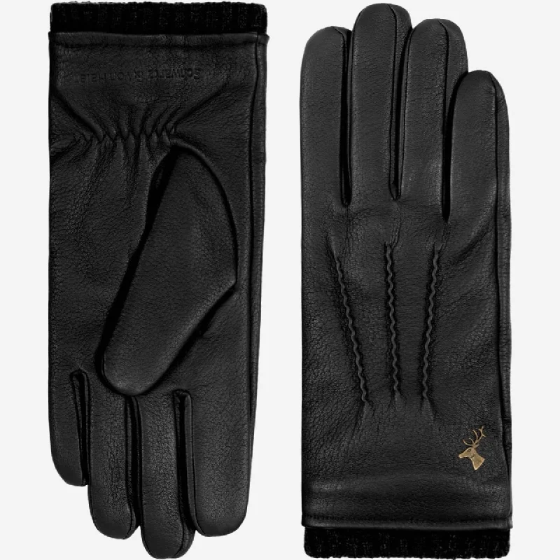 Nixon – deerskin (American deerskin) leather gloves with warm wool lining