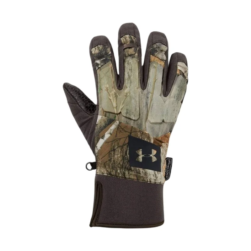 Under Armour Men's Mid Season Wind Stop Gloves - Real Tree Edge