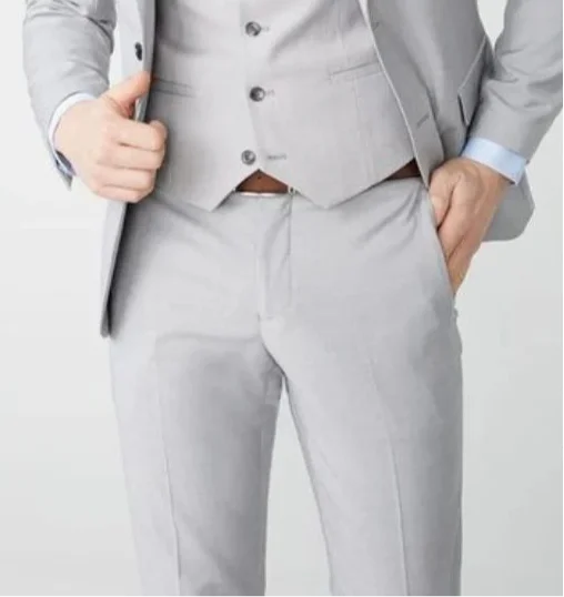 Men Grey Pants office Casual straight suit pants men office trousers, men's formal pants men's dress party club dress pants collection