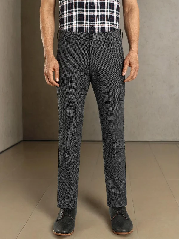 Men Brooklyn Fit Cotton Blend Trouser