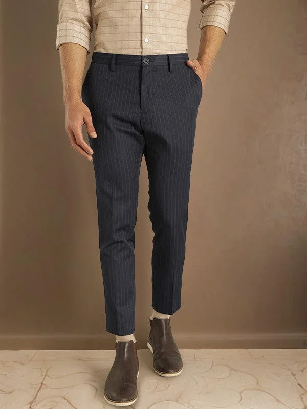 Men Urban Fit Cotton Stretch Trouser