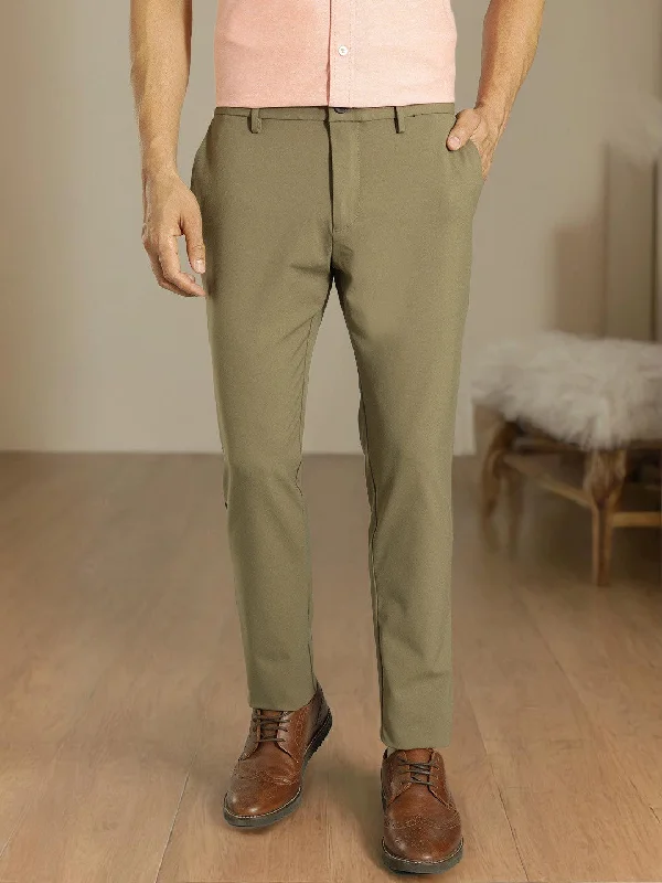 Men Urban Fit Cotton Stretch Trouser