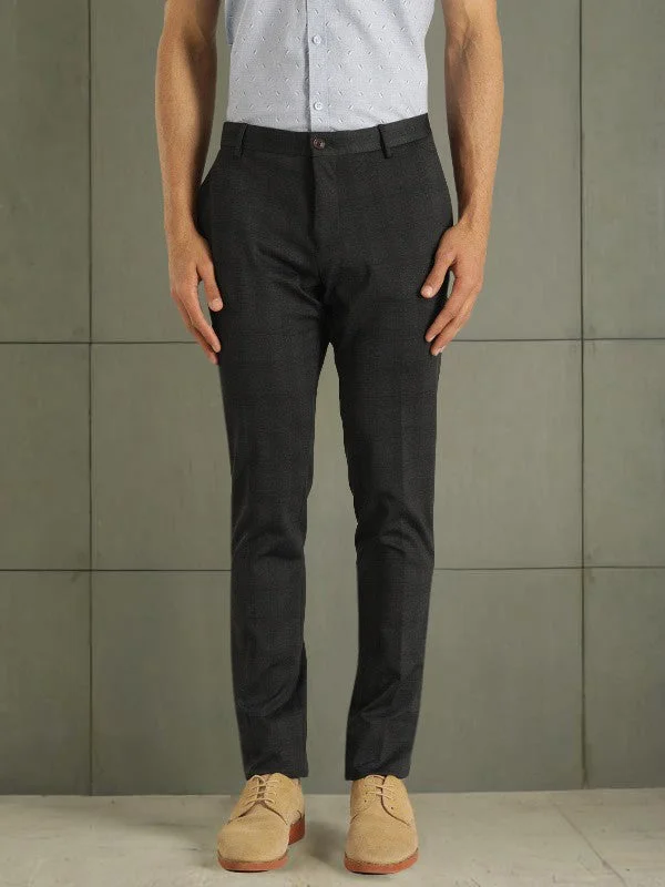 Men Urban Fit Polyester Blend Trouser