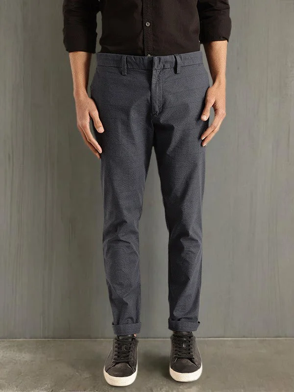 Men Urban Fit Polyester Blend Trouser