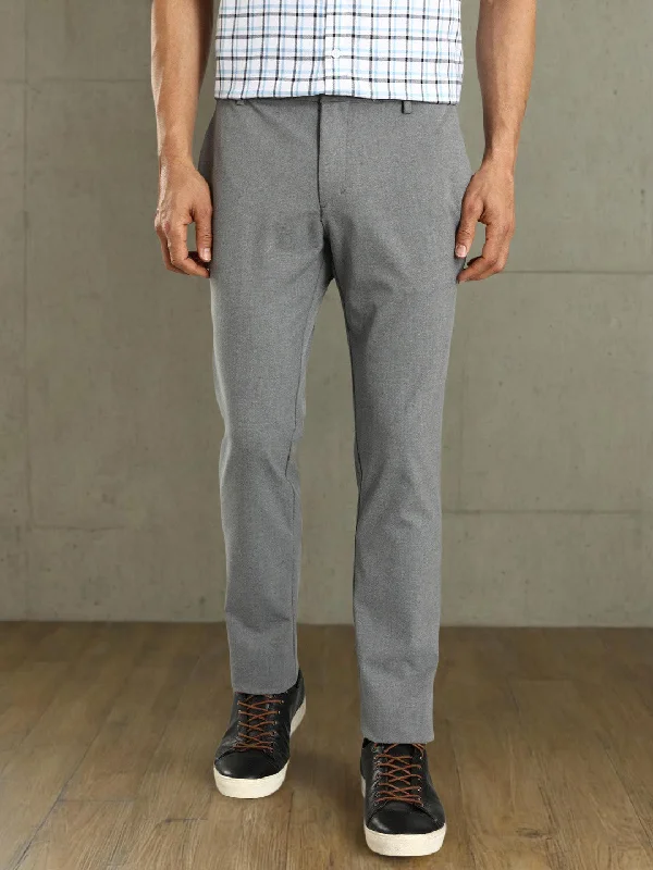 Men Urban Fit Polyester Blend Trouser